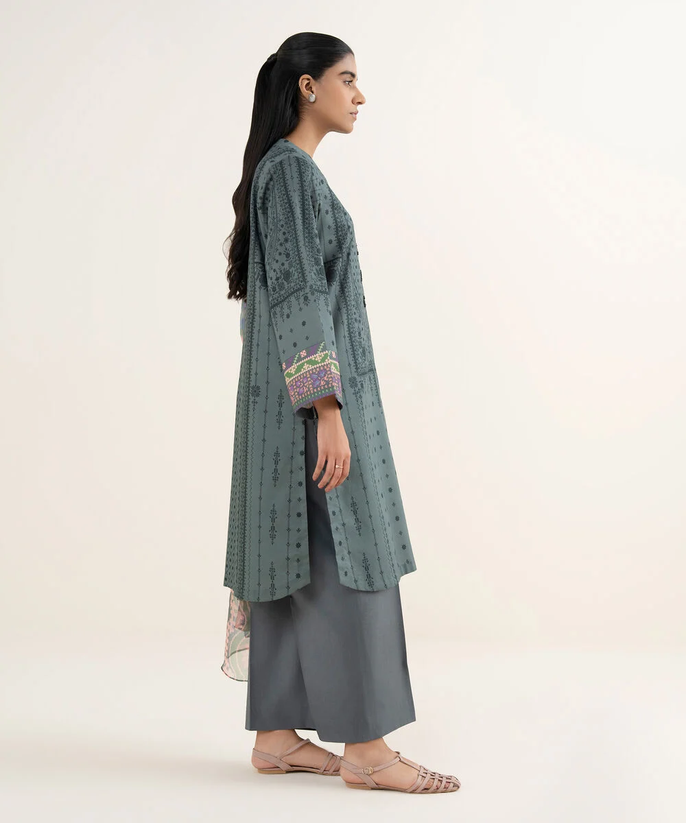 3 Piece - Printed Lawn Suit