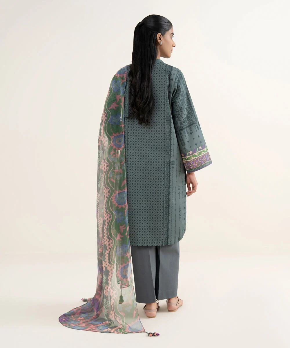 3 Piece - Printed Lawn Suit
